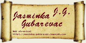 Jasminka Gubarevac vizit kartica